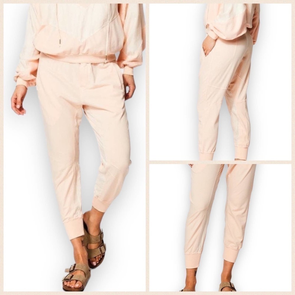 Young Fabulous & Broke Women's Odin Guava Pink High Rise Jogger Pants MEDIUM